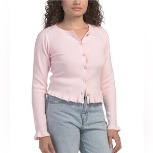 Ruffle Hem Cardigan – Size Small